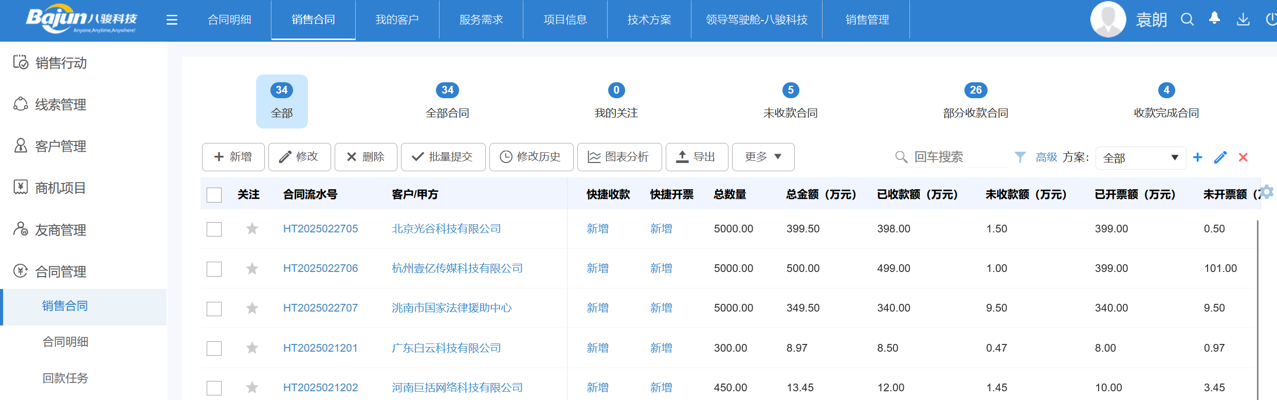 △八駿CRM產(chǎn)品截圖、